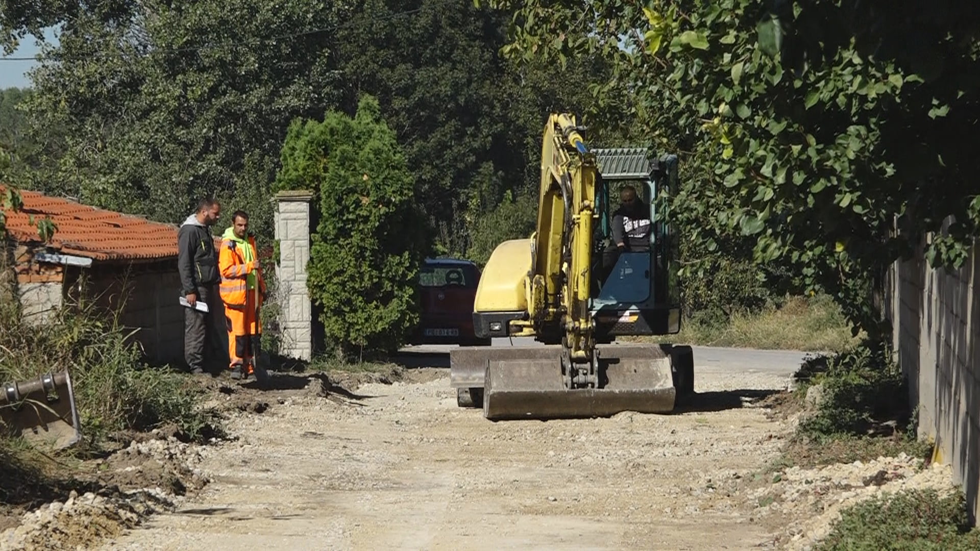 Obilazak bager uređenje puta