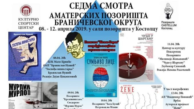 KOSTOLAC Plakat pozorisnog festivala 678x381