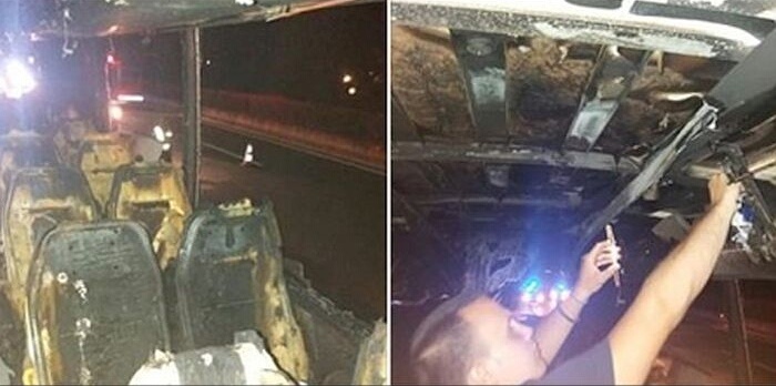 Zapalio se autobus u kom su bili turisti iz Srbije, svi bez povreda