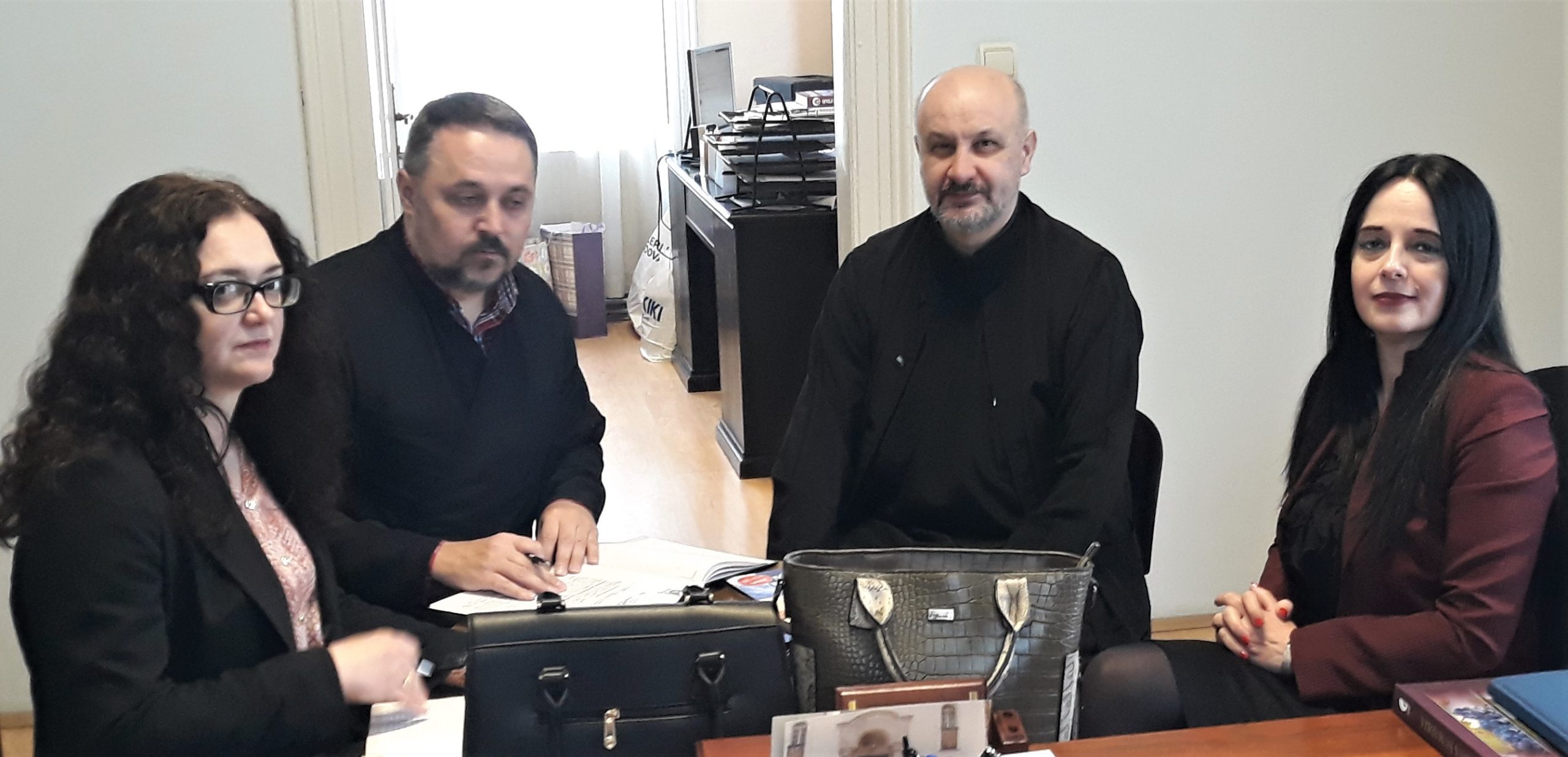 Radni sastanak predstavnika Eparhije Branicevske i Istorijskog arhiva Pozarevac u Dvoru Eparhije u Pozarevcu, 19.2.2020.