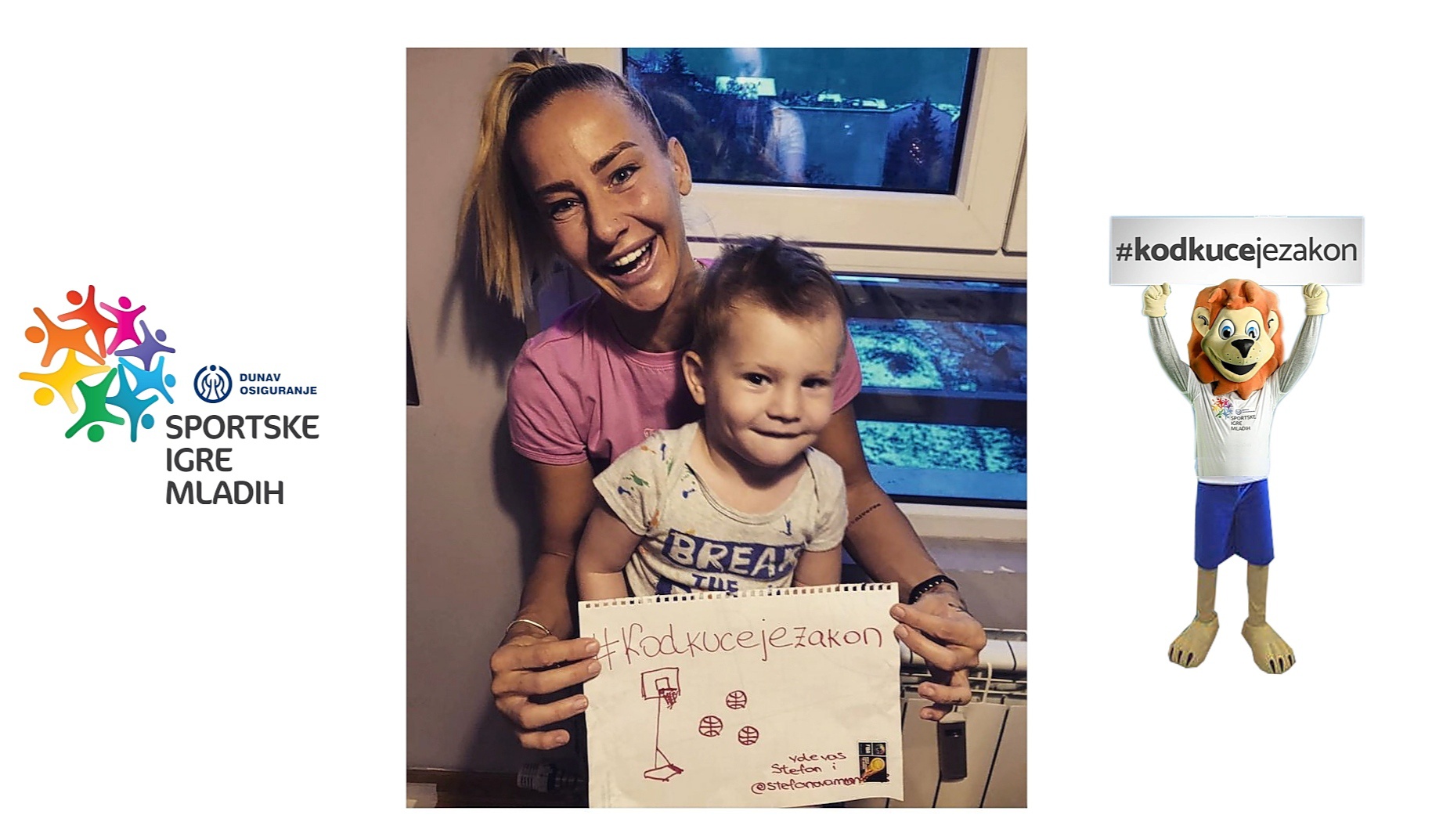 Milica Dabovic sa sinom Stefanom