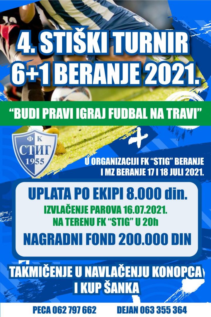 Stiški turnir u fudbalu: Beranje 2021