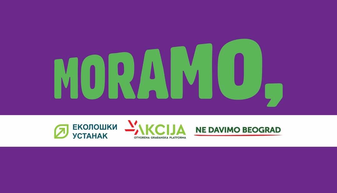 Moramo ekoloski ustanak zajedno za srbiju ne davimo beograd
