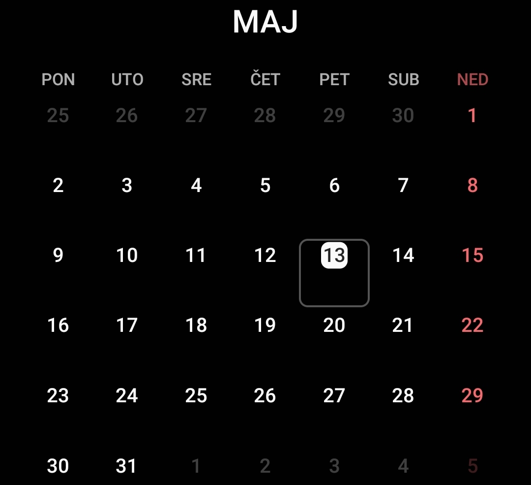 Petak 13 kalendar