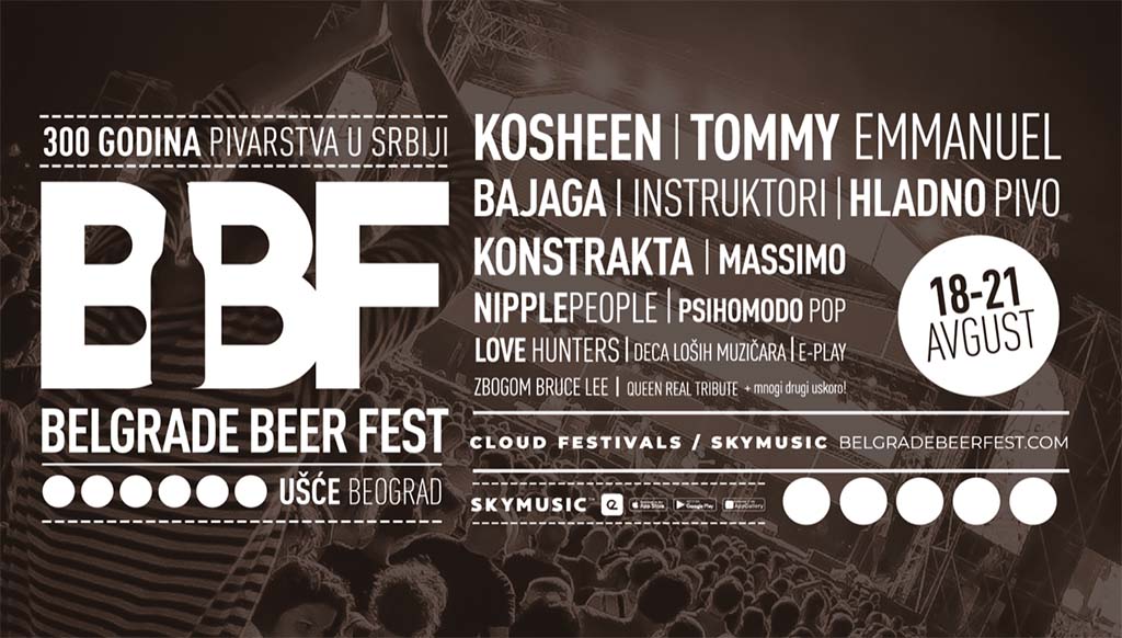 Predstavljen novi koncept Belgrade Beer Festa koji predvode Kosheen, Tommy Emanuel, Bajaga, Hladno pivo, Konstrakta, Massimo i mnogi drugi