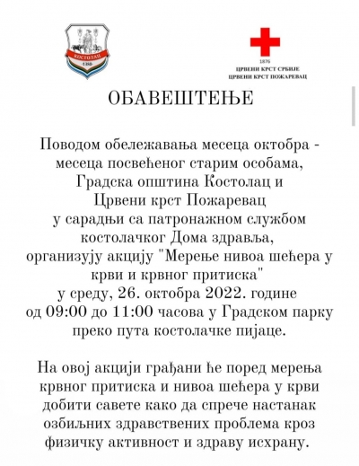 Akcija za zdravlje u Kostolcu
