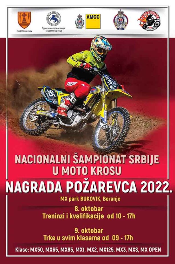 Nacionalni šampionat Srbije u moto krosu “Nagrada Požarevca 2022.”