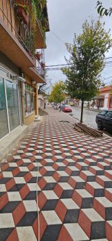 Radovi na rekonstrukciji trotoara ulice Svetog Save u Kučevu
