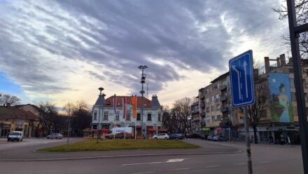 Pozarevac Vreme Zima Nebo Oblaci Trg Oslobodjenja