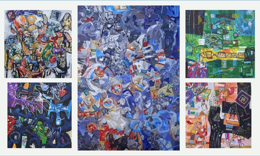 Green Modern Art Gallery Exhibition Invitation Instagram Post