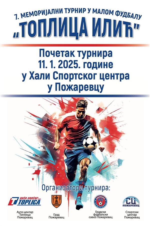 Plakat Za Vii Turnir Toplica Ilić