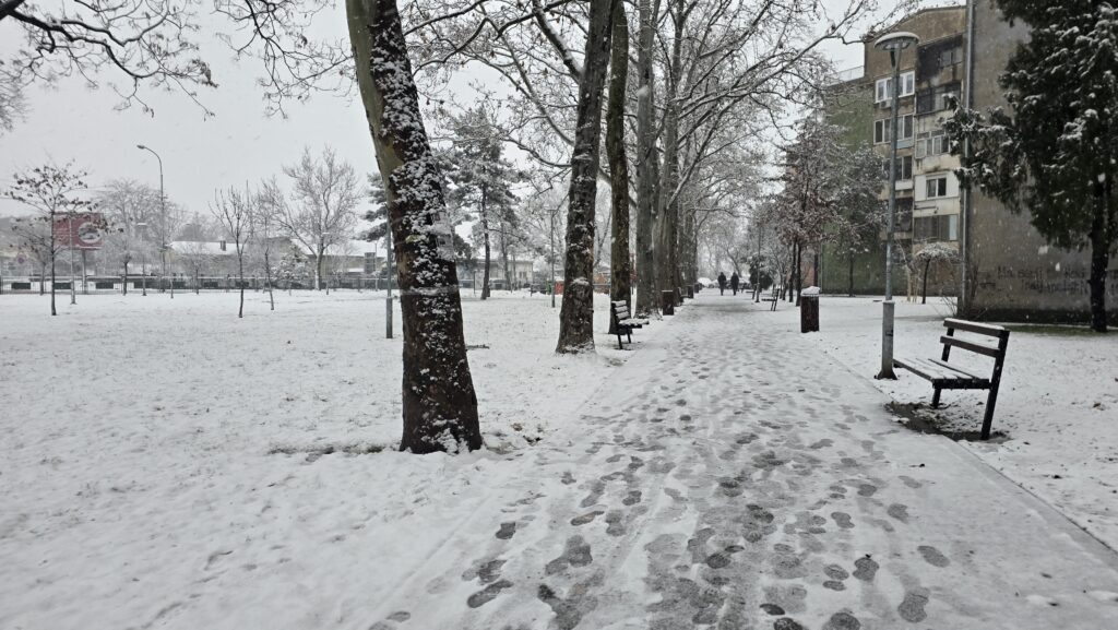 Pozarevac vreme sneg zima