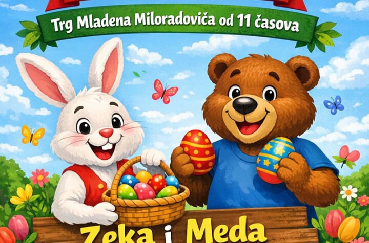 Uskršnje druženje za najmlađe na Trgu u Velikom Gradištu