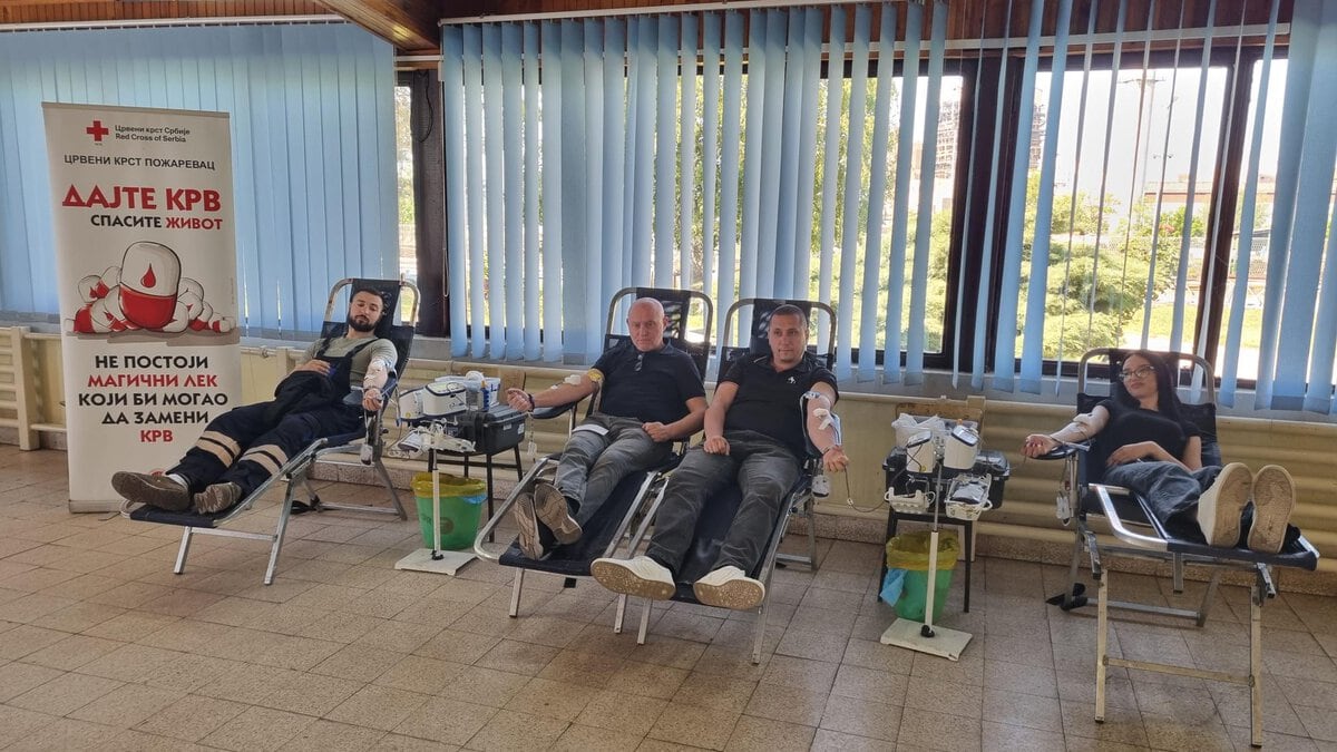 Uspešna akcija dobrovoljnog davanja krvi u P.D. „PRIM“ Kostolac