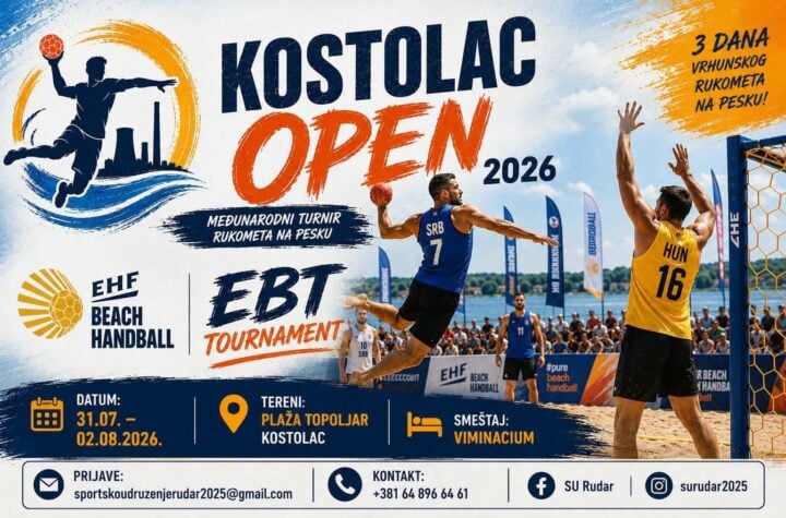 Kostolac domaćin međunarodnog EHF turnira u rukometu na pesku