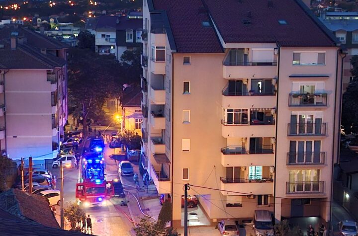 Požar u stambenoj zgradi u Požarevcu
