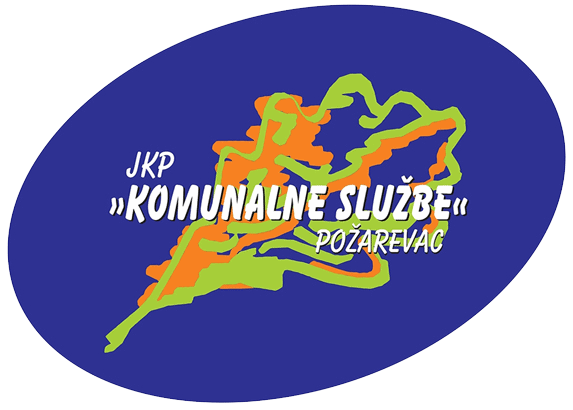 Logo JKP Komunalne službe Požarevac sa mapom grada.