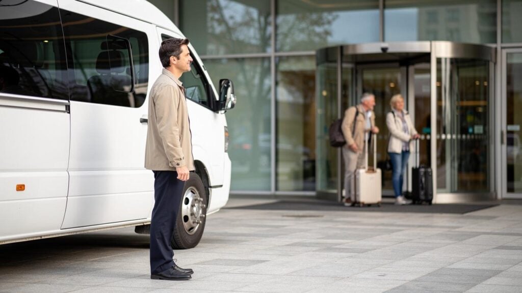 Muskarac beli minibus hotel