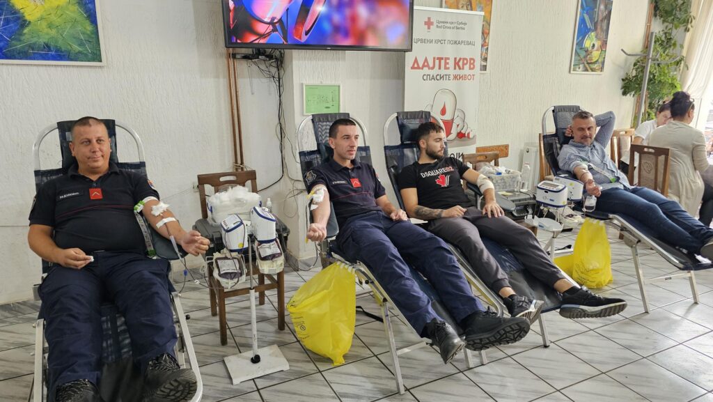 Humanost na delu u Požarevcu: Prikupljeno 68 jedinica krvi, vatrogasci ponovo među najvažnijima