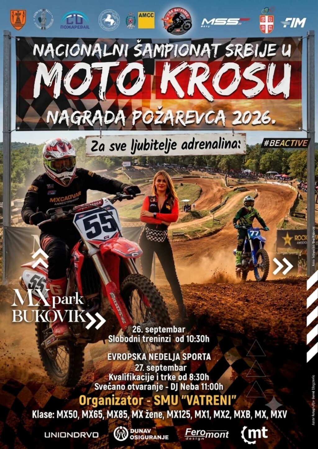 Sprema se spektakl za ljubitelje adrenalina: „Nagrada Požarevca 2026“ u moto krosu 26. i 27. septemb...
