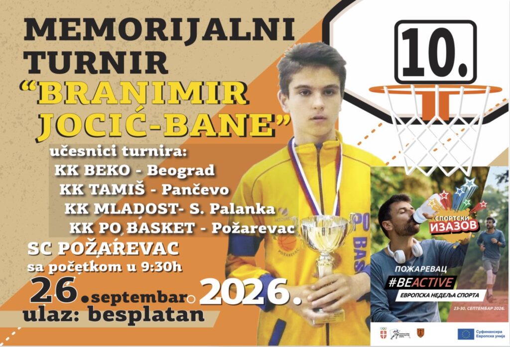 Deseti Memorijalni turnir Branimir Jocić – Bane