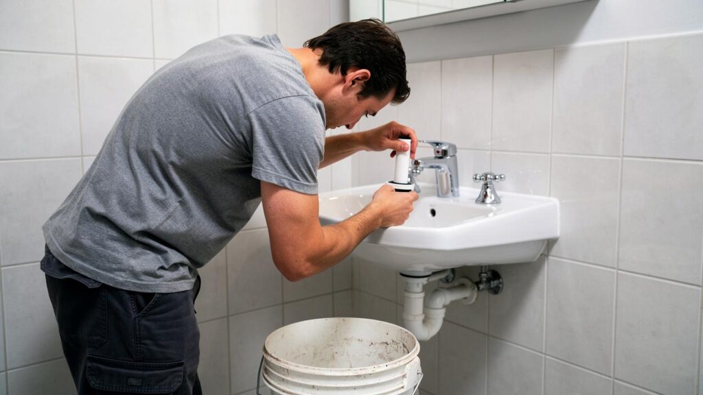 Muskarac lavabo odvod kanta