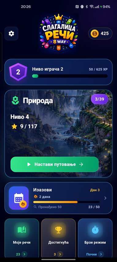 „8 Way – Word Puzzle“
