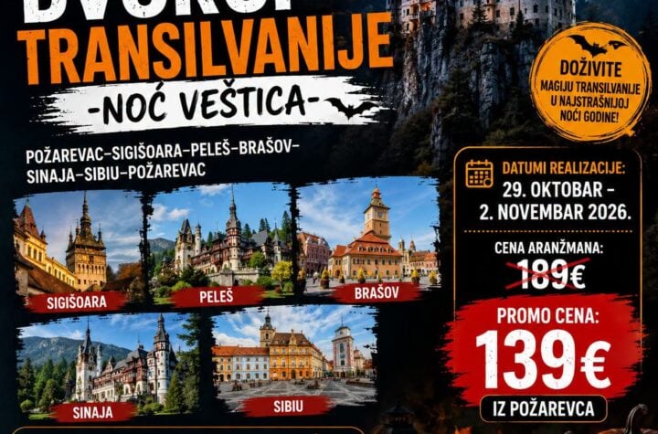 Turistička agencija Litas vas vodi u dvorce Transilvanije za Noć veštica
